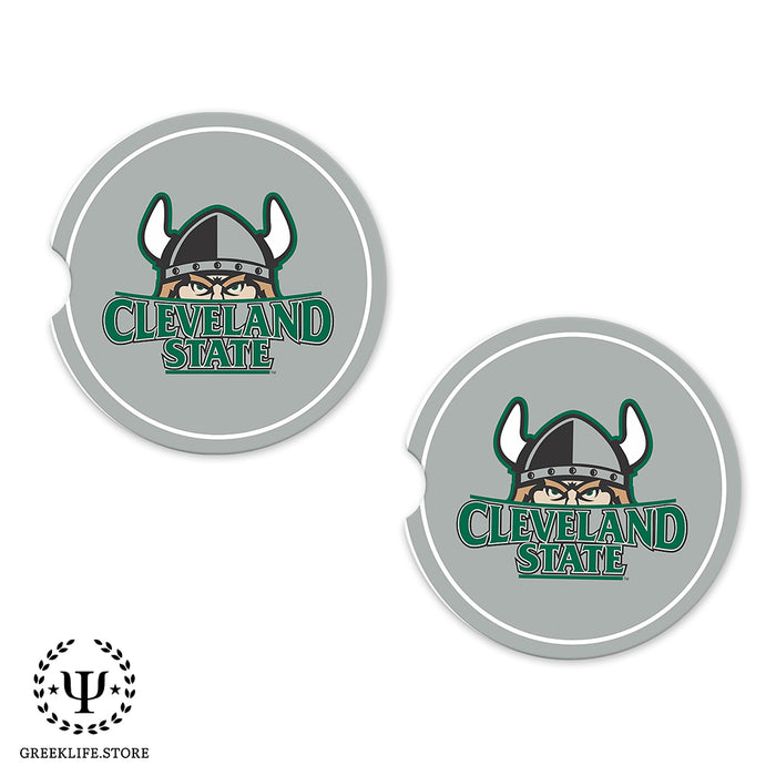 Cleveland State University Car Cup Holder Coaster (Set of 2)