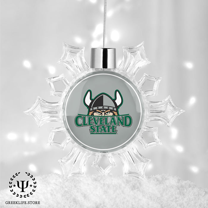 Cleveland State University Christmas Ornament - Snowflake