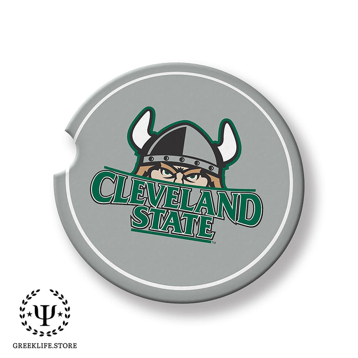 Cleveland State University Car Cup Holder Coaster (Set of 2)