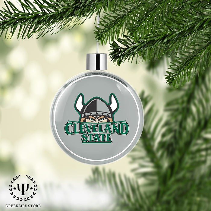 Cleveland State University Christmas Ornament Flat Round