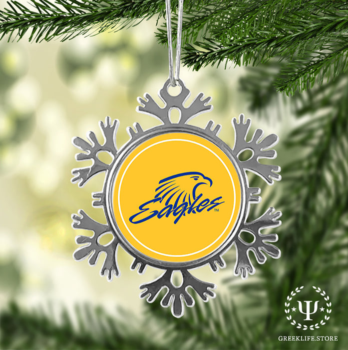 Embry-Riddle Aeronautical University Christmas Ornament - Snowflake Metal