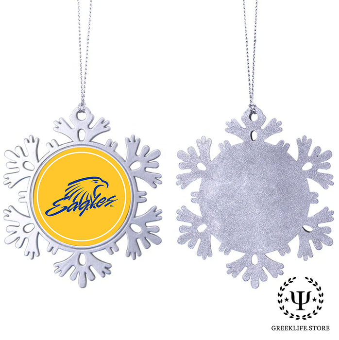 Embry-Riddle Aeronautical University Christmas Ornament - Snowflake Metal