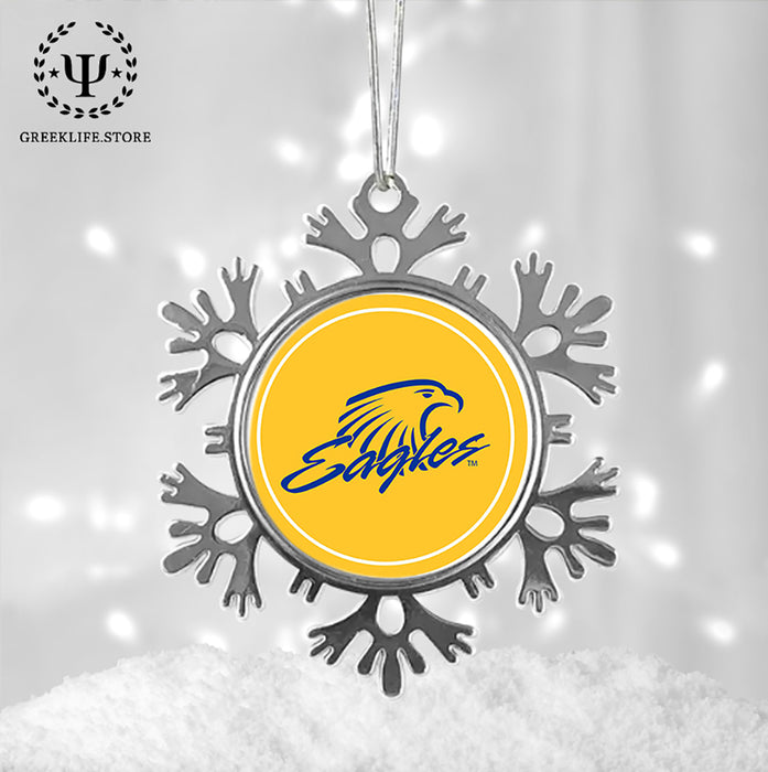 Embry-Riddle Aeronautical University Christmas Ornament - Snowflake Metal