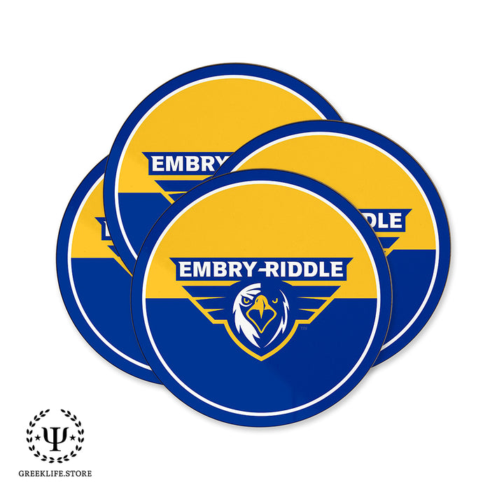 Embry-Riddle Aeronautical University Eagles Sport Beverage coaster round (Set of 4)