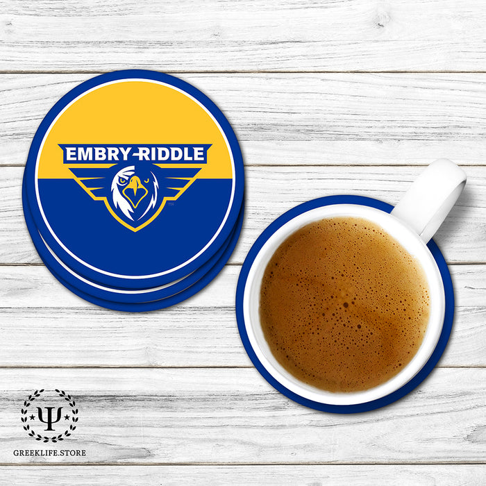 Embry-Riddle Aeronautical University Eagles Sport Beverage coaster round (Set of 4)