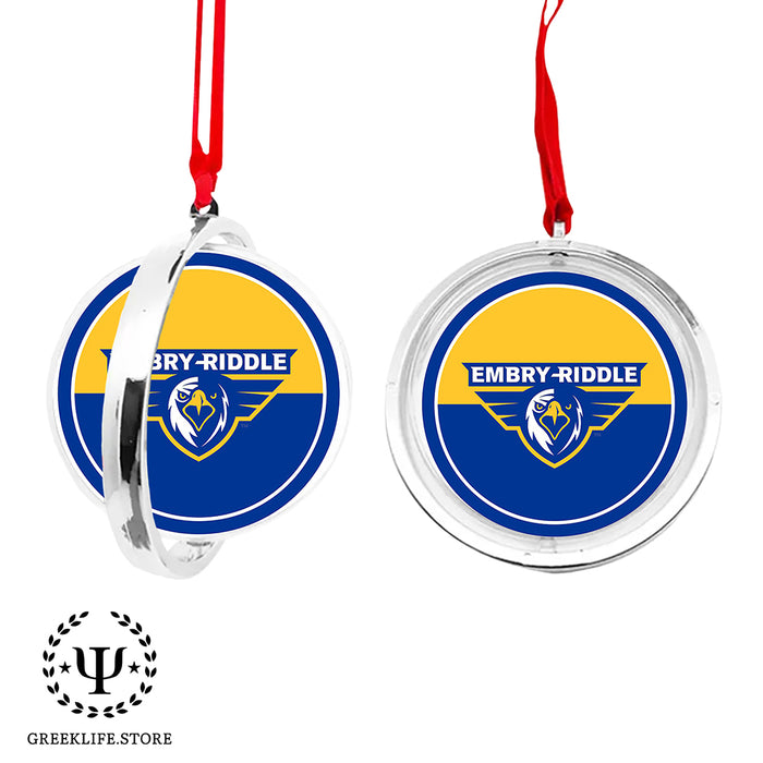 Embry-Riddle Aeronautical University Eagles Sport Christmas Reversible Flat Round Ornament