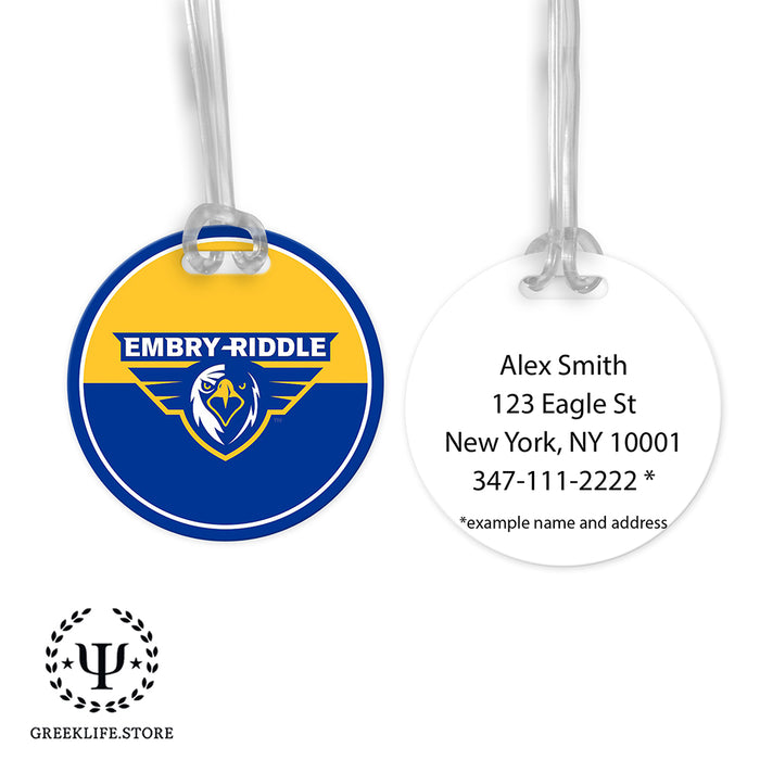 Embry-Riddle Aeronautical University Eagles Sport Luggage Bag Tag (round)