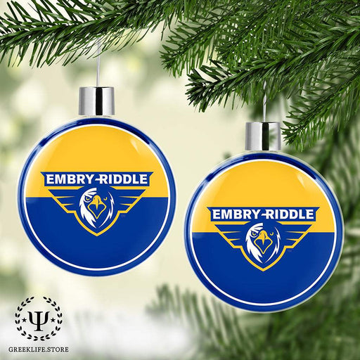 Embry-Riddle Aeronautical University Flat Round Ornament - Officially Licensed NCAA Christmas Ornament