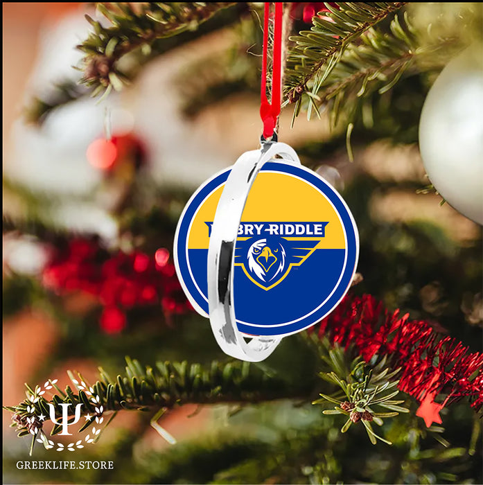 Embry-Riddle Aeronautical University Eagles Sport Christmas Reversible Flat Round Ornament