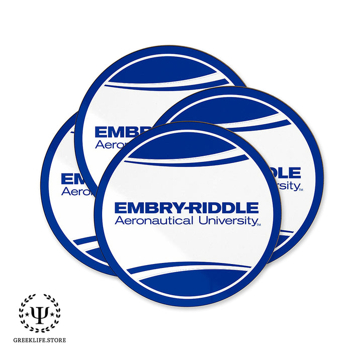 Embry-Riddle Aeronautical University Eagles Sport Beverage coaster round (Set of 4)