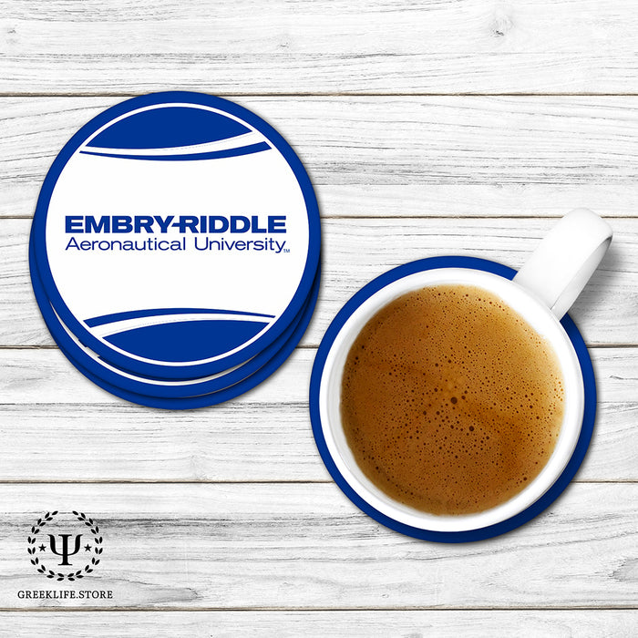 Embry-Riddle Aeronautical University Eagles Sport Beverage coaster round (Set of 4)