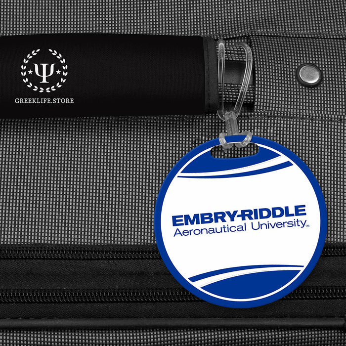 Embry-Riddle Aeronautical University Eagles Sport Luggage Bag Tag (round)