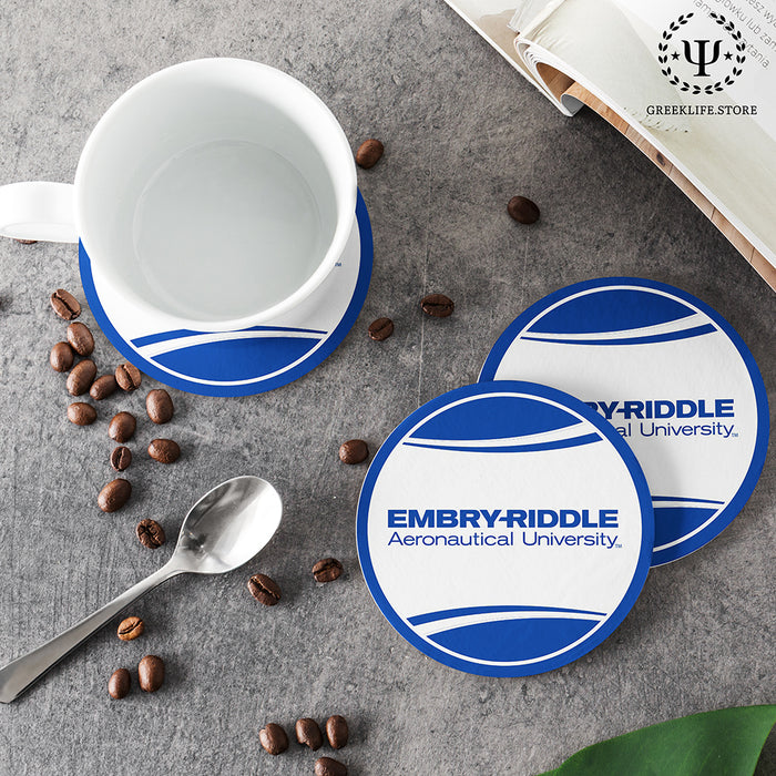 Embry-Riddle Aeronautical University Eagles Sport Beverage coaster round (Set of 4)