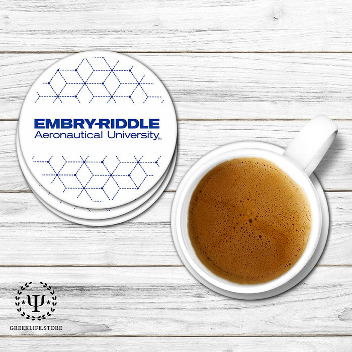 Embry-Riddle Aeronautical University Eagles Sport Beverage coaster round (Set of 4)