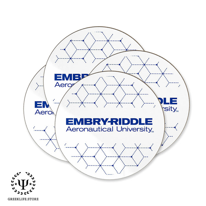 Embry-Riddle Aeronautical University Eagles Sport Beverage coaster round (Set of 4)