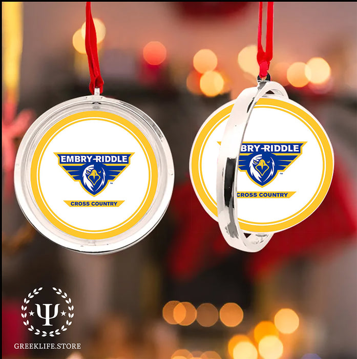 Embry-Riddle Aeronautical University Eagles Sport Christmas Reversible Flat Round Ornament