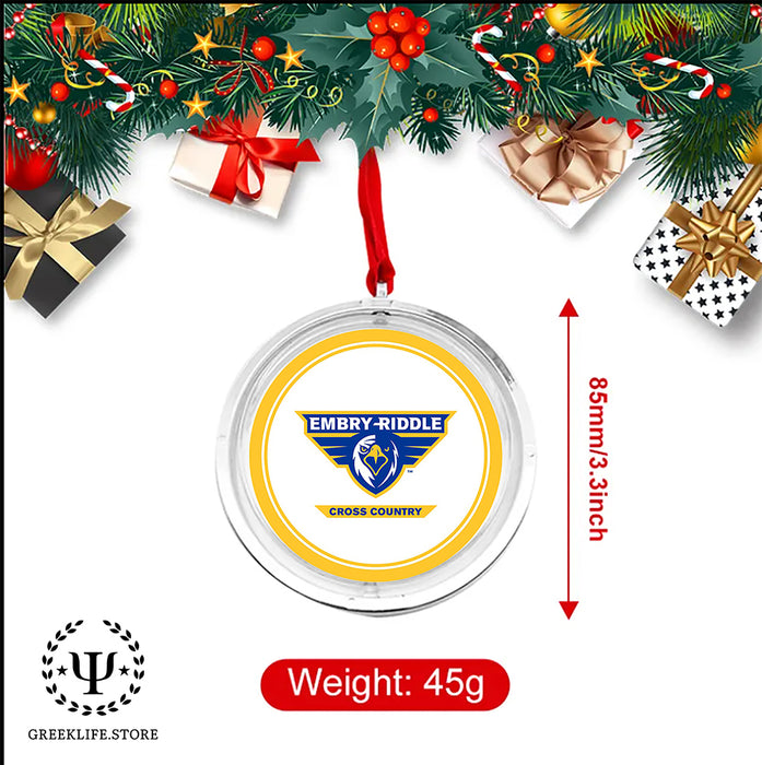 Embry-Riddle Aeronautical University Eagles Sport Christmas Reversible Flat Round Ornament