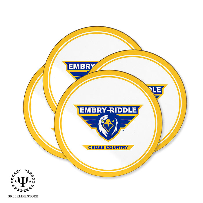 Embry-Riddle Aeronautical University Eagles Sport Beverage coaster round (Set of 4)