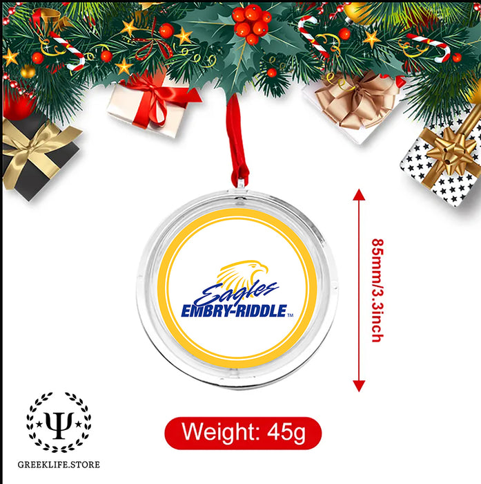 Embry-Riddle Aeronautical University Eagles Sport Christmas Reversible Flat Round Ornament