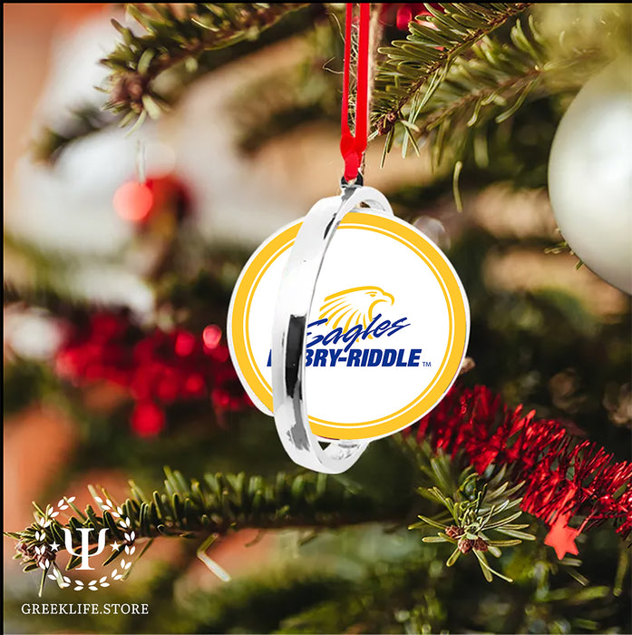 Embry-Riddle Aeronautical University Eagles Sport Christmas Reversible Flat Round Ornament