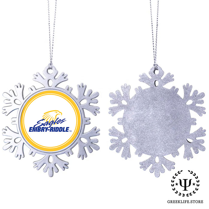 Embry-Riddle Aeronautical University Christmas Ornament - Snowflake Metal