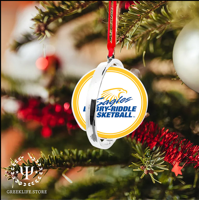 Embry-Riddle Aeronautical University Eagles Sport Christmas Reversible Flat Round Ornament
