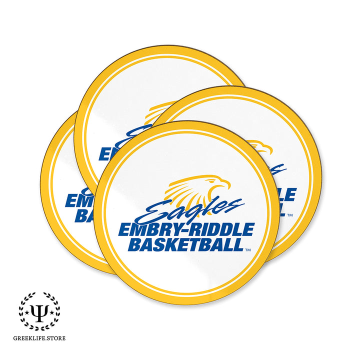 Embry-Riddle Aeronautical University Eagles Sport Beverage coaster round (Set of 4)