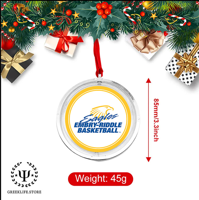 Embry-Riddle Aeronautical University Eagles Sport Christmas Reversible Flat Round Ornament