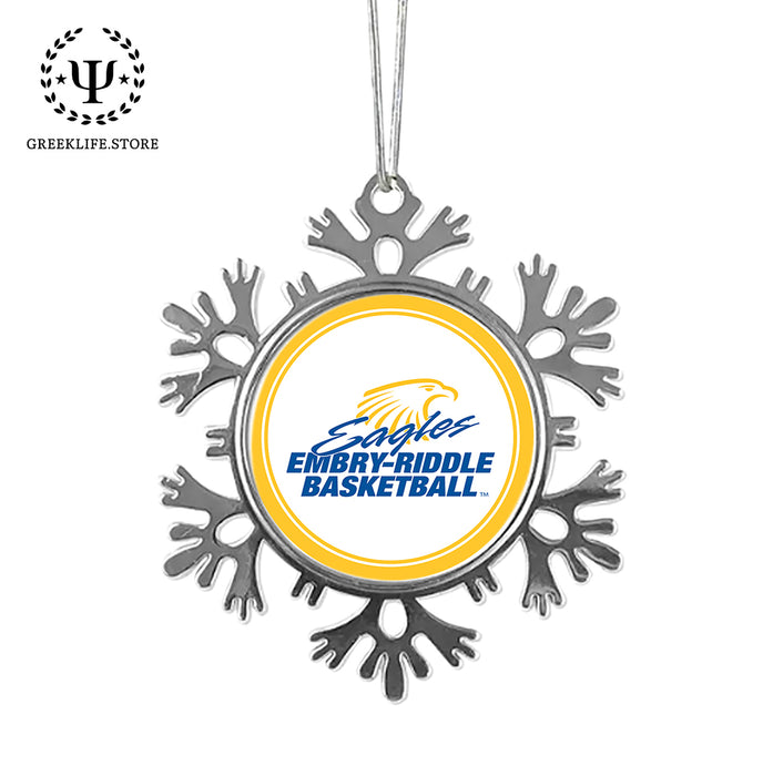 Embry-Riddle Aeronautical University Christmas Ornament - Snowflake Metal