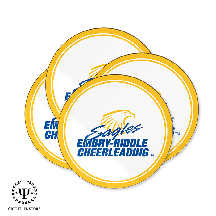 Embry-Riddle Aeronautical University Eagles Sport Beverage coaster round (Set of 4)