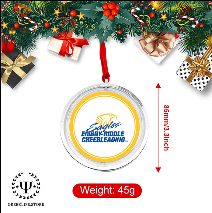 Embry-Riddle Aeronautical University Eagles Sport Christmas Reversible Flat Round Ornament