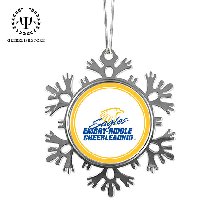 Embry-Riddle Aeronautical University Christmas Ornament - Snowflake Metal