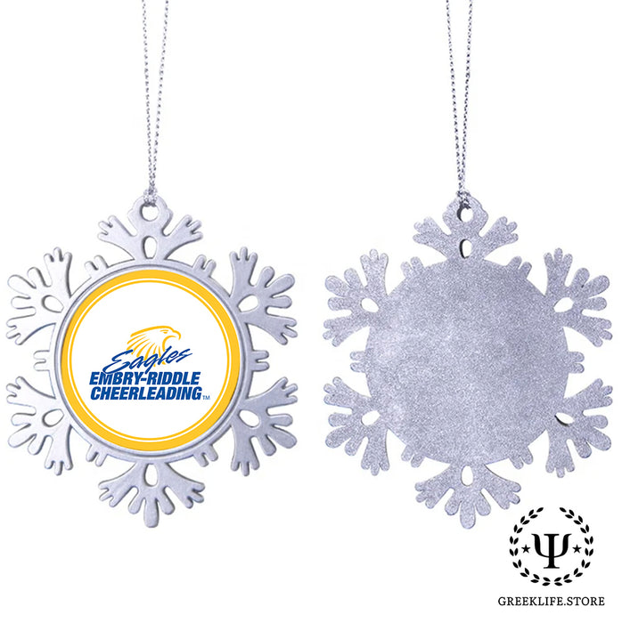 Embry-Riddle Aeronautical University Christmas Ornament - Snowflake Metal