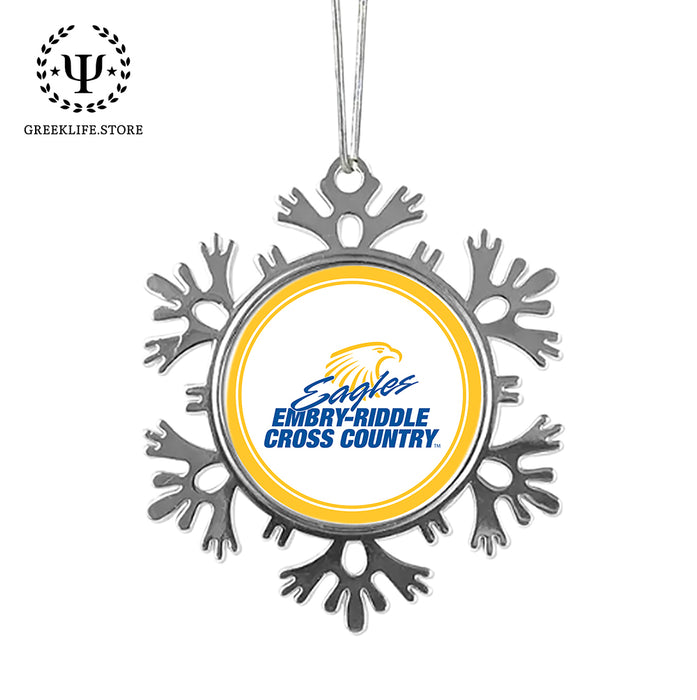 Embry-Riddle Aeronautical University Christmas Ornament - Snowflake Metal