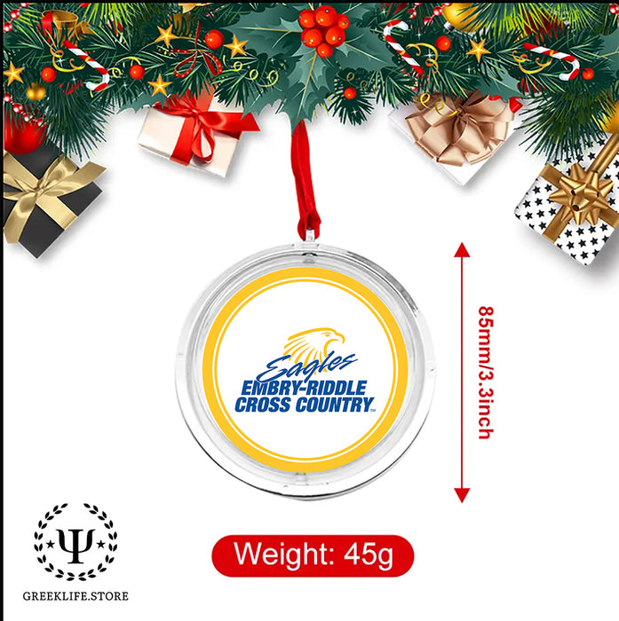 Embry-Riddle Aeronautical University Eagles Sport Christmas Reversible Flat Round Ornament