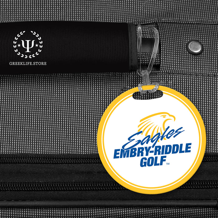 Embry-Riddle Aeronautical University Eagles Sport Luggage Bag Tag (round)