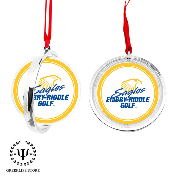 Embry-Riddle Aeronautical University Eagles Sport Christmas Reversible Flat Round Ornament