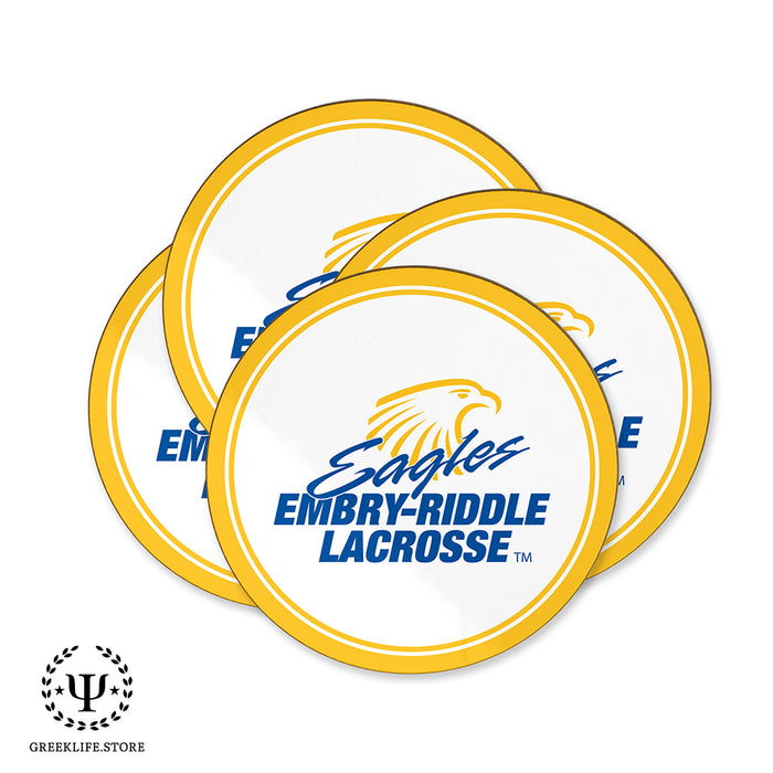 Embry-Riddle Aeronautical University Eagles Sport Beverage coaster round (Set of 4)