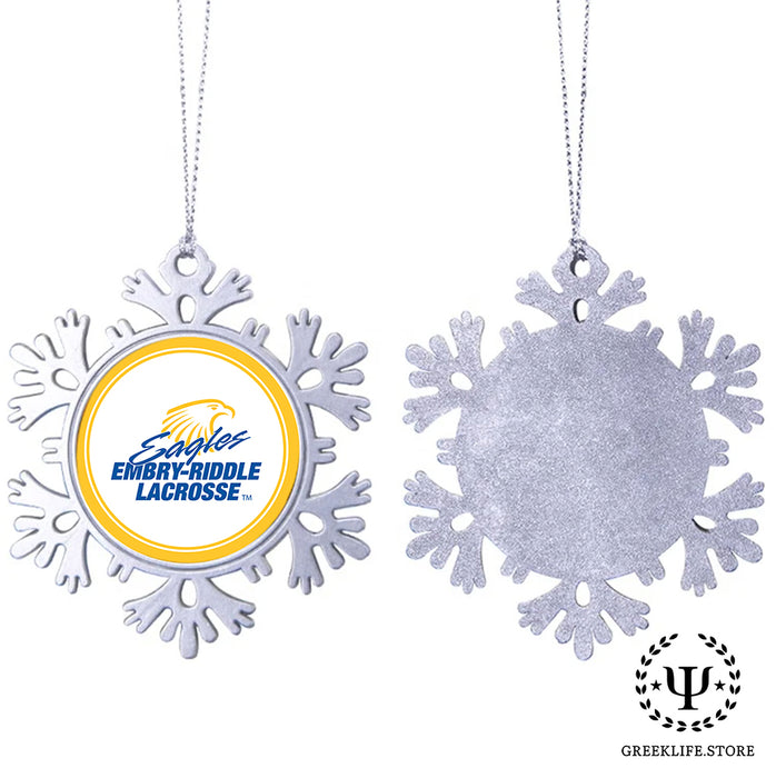Embry-Riddle Aeronautical University Christmas Ornament - Snowflake Metal