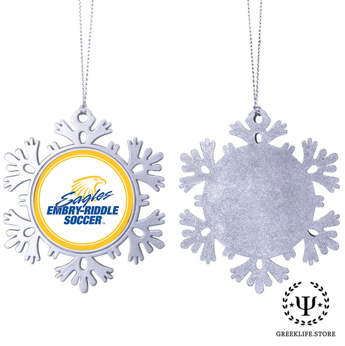 Embry-Riddle Aeronautical University Christmas Ornament - Snowflake Metal