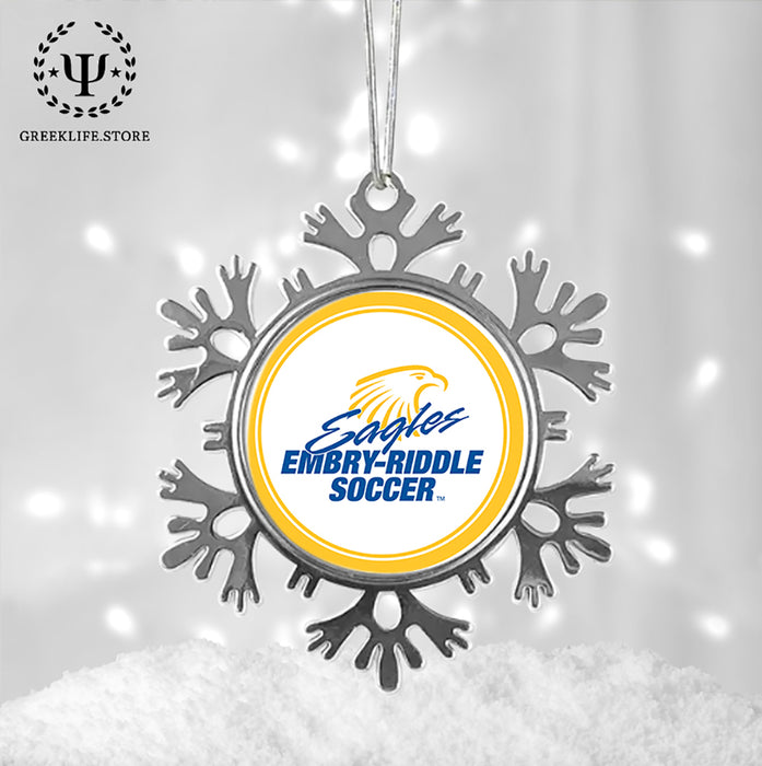 Embry-Riddle Aeronautical University Christmas Ornament - Snowflake Metal