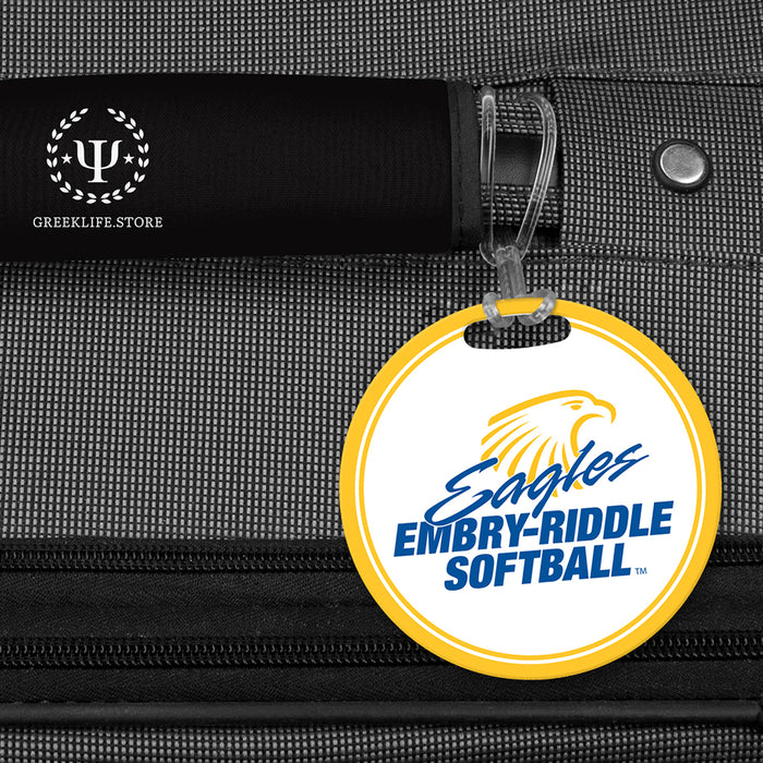 Embry-Riddle Aeronautical University Eagles Sport Luggage Bag Tag (round)