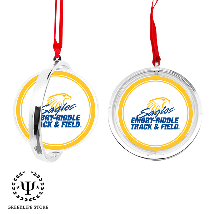 Embry-Riddle Aeronautical University Eagles Sport Christmas Reversible Flat Round Ornament