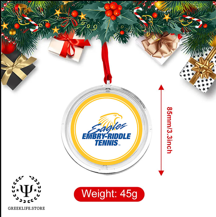 Embry-Riddle Aeronautical University Eagles Sport Christmas Reversible Flat Round Ornament