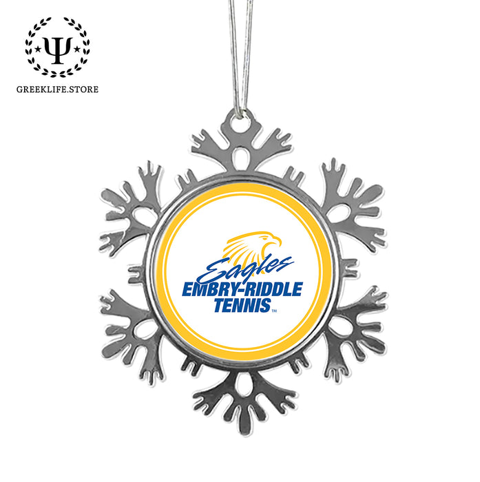 Embry-Riddle Aeronautical University Christmas Ornament - Snowflake Metal