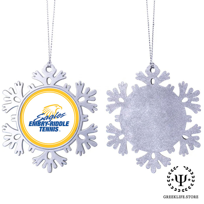 Embry-Riddle Aeronautical University Christmas Ornament - Snowflake Metal