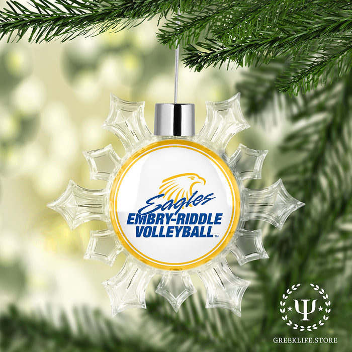 Embry-Riddle Aeronautical University Eagles Sport Christmas Ornament - Snowflake