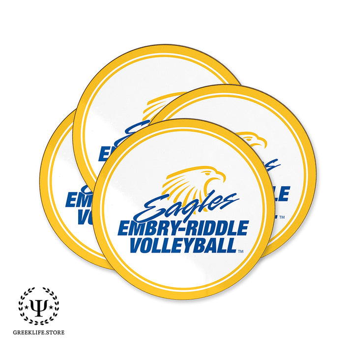 Embry-Riddle Aeronautical University Eagles Sport Beverage coaster round (Set of 4)