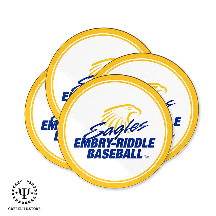 Embry-Riddle Aeronautical University Eagles Sport Beverage coaster round (Set of 4)