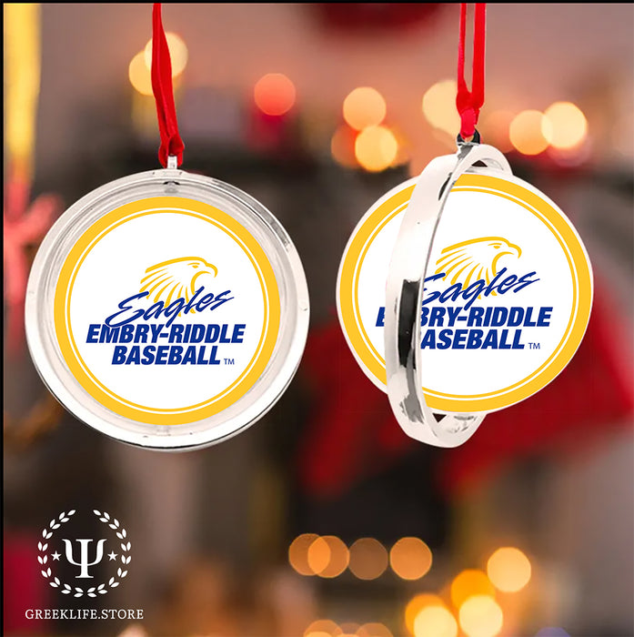Embry-Riddle Aeronautical University Eagles Sport Christmas Reversible Flat Round Ornament